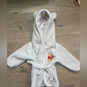 Disney Baby Winnie the Pooh Hooded Robe 3–6M Plush Bear Ears
